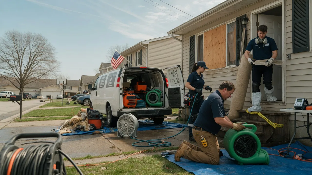 Water Damage Restoration in Oconee, IL near me